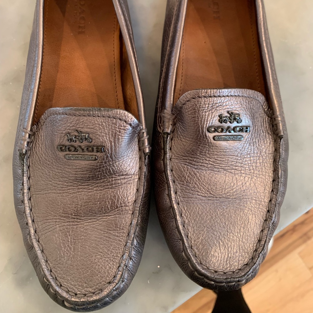Coach Driving Loafer/Flat - Silver